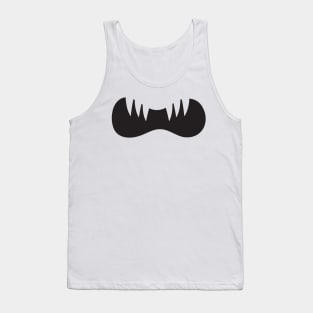 scary teeth face mask Tank Top